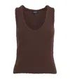 Me+em Cotton-linen Bouclé Tank Top