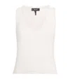 Me+em Cotton-linen Bouclé Tank Top