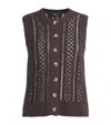 Me+em Cotton Open-stitch Vest