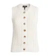 Me+em Cotton Open-stitch Vest