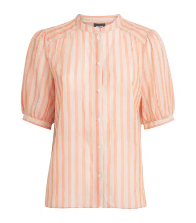 Me+em Cotton Tie Stripe Blouse