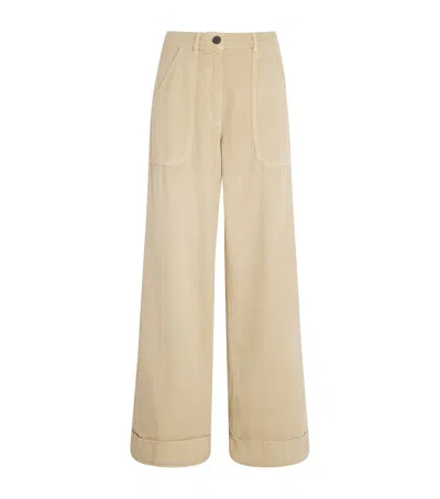 Me+em Cotton Trainer Grazer Trousers In Brown