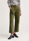 Me+em Cotton Utility Tapered Pant In Treacle