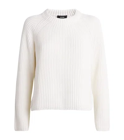 Me+em Cotton Weekend Sweater In White