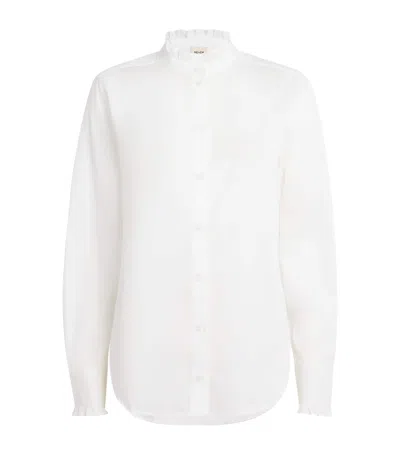 Me+em Cotton-blend Impossibly Soft Shirt In White