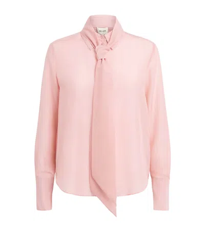 Me+em Cotton-silk Cloud Layering Shirt In Pink