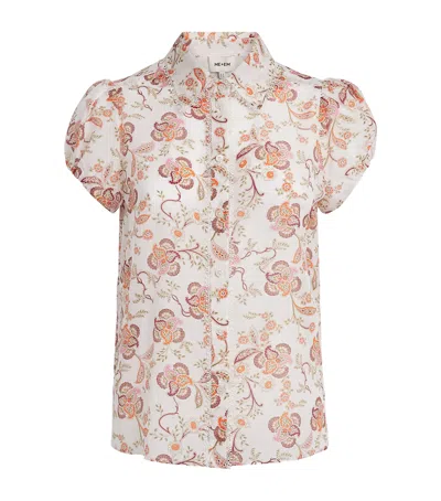 Me+em Cotton-silk Paisley Print Shirt In Multi