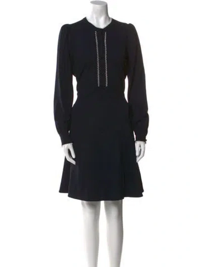 Pre-owned Me+em Crew Neck Knee-length Dress In Black