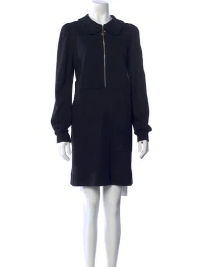 Pre-owned Me+em Crew Neck Knee-length Dress In Blue