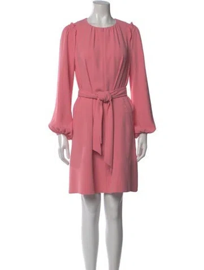 Pre-owned Me+em Crew Neck Knee-length Dress In Pink