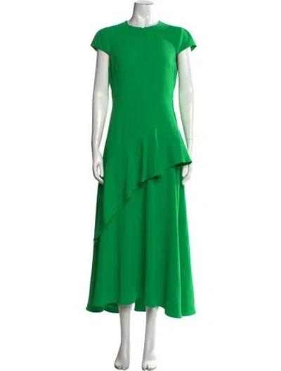 Pre-owned Me+em Crew Neck Long Dress W/ Tags In Green