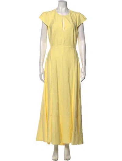 Pre-owned Me+em Crew Neck Long Dress W/ Tags In Yellow