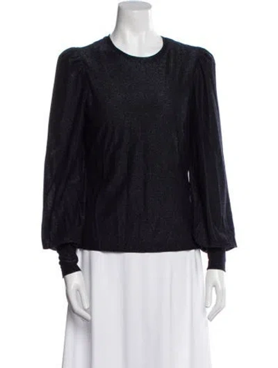 Pre-owned Me+em Crew Neck Long Sleeve Sweatshirt In Black