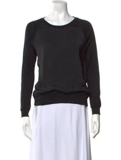 Pre-owned Me+em Crew Neck Long Sleeve Sweatshirt In Black
