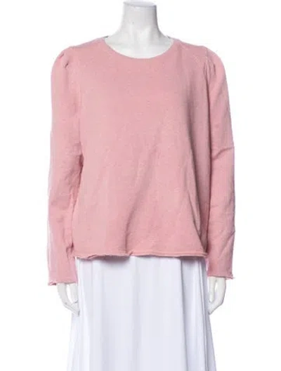 Pre-owned Me+em Crew Neck Long Sleeve Sweatshirt In Pink