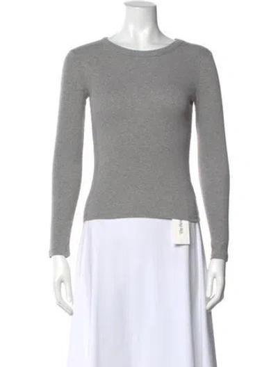 Pre-owned Me+em Crew Neck Long Sleeve Top In Grey
