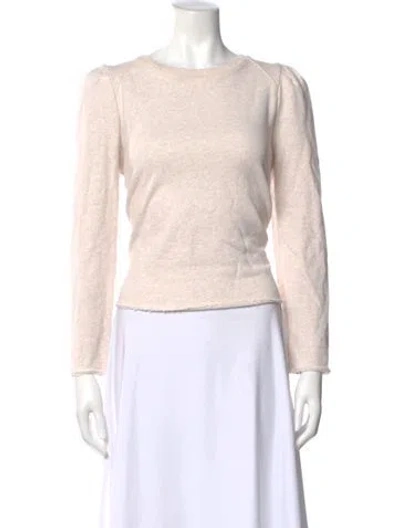 Pre-owned Me+em Crew Neck Long Sleeve Top In Neutral