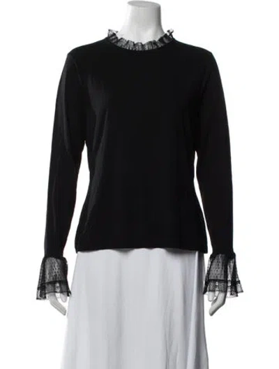 Pre-owned Me+em Crew Neck Long Sleeve Top W/ Tags In Black