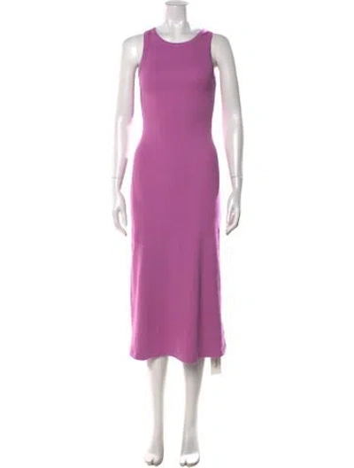 Pre-owned Me+em Crew Neck Midi Length Dress W/ Tags In Purple