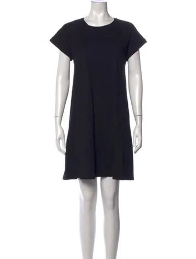 Pre-owned Me+em Crew Neck Mini Dress In Blue