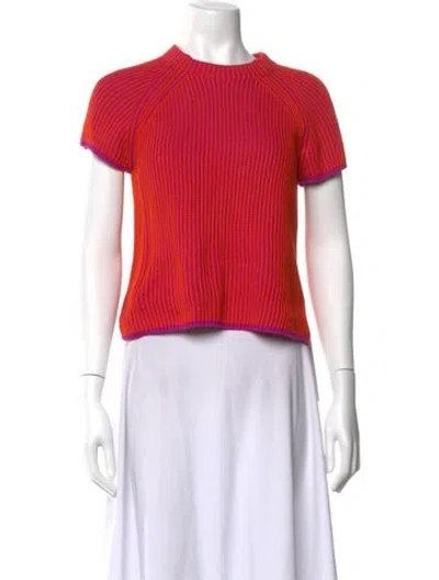 Pre-owned Me+em Crew Neck Short Sleeve Top In Orange