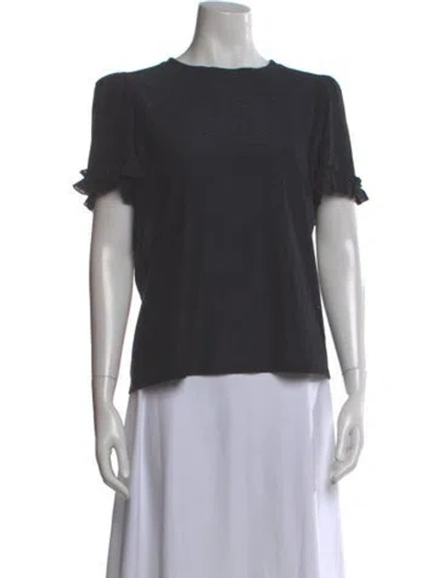 Pre-owned Me+em Crew Neck Short Sleeve Top W/ Tags In Blue