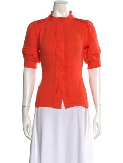 Pre-owned Me+em Crew Neck Short Sleeve Top W/ Tags In Orange