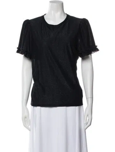Pre-owned Me+em Crew Neck Short Sleeve Top In White