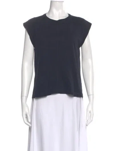Pre-owned Me+em Crew Neck Short Sleeve T-shirt In Blue