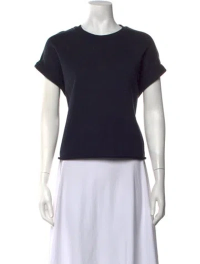 Pre-owned Me+em Crew Neck Short Sleeve T-shirt In Blue