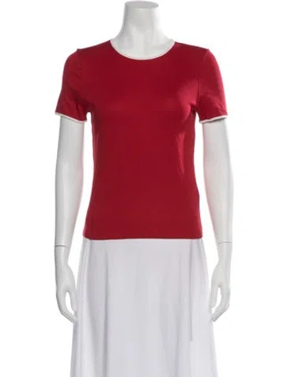 Pre-owned Me+em Crew Neck Short Sleeve T-shirt In Red