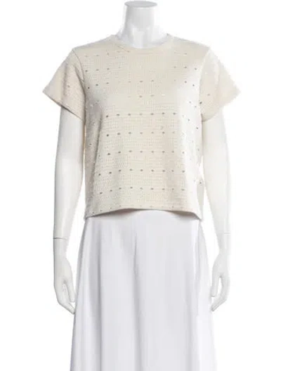 Pre-owned Me+em Crew Neck Short Sleeve T-shirt W/ Tags In Neutral
