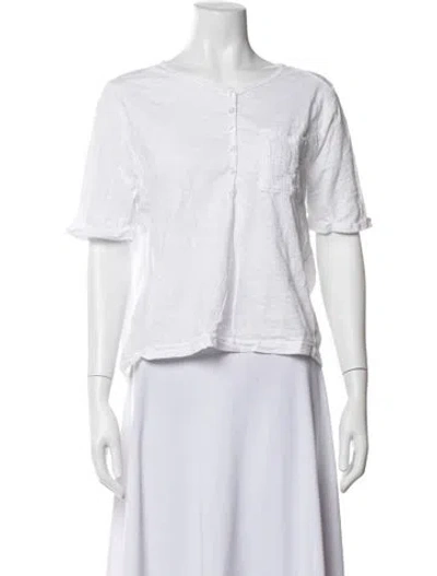 Pre-owned Me+em Crew Neck Short Sleeve T-shirt In White