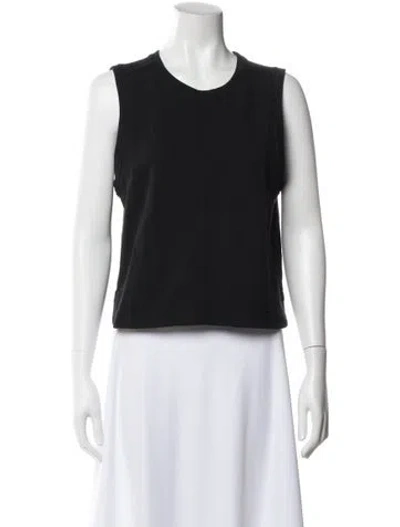 Pre-owned Me+em Crew Neck Sleeveless Top In Blue