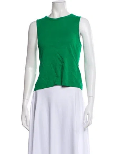 Pre-owned Me+em Crew Neck Sleeveless Top In Blue