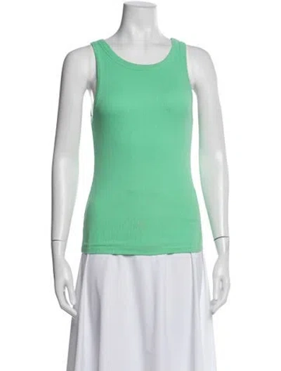 Pre-owned Me+em Crew Neck Sleeveless Top In Green