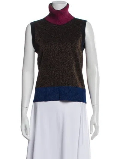 Pre-owned Me+em Crew Neck Sleeveless Top In Multi