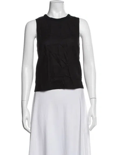 Pre-owned Me+em Crew Neck Sleeveless Top W/ Tags In Black