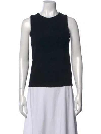 Pre-owned Me+em Crew Neck Sleeveless Top W/ Tags In Black