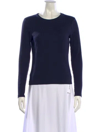 Pre-owned Me+em Crew Neck Sweater In Blue