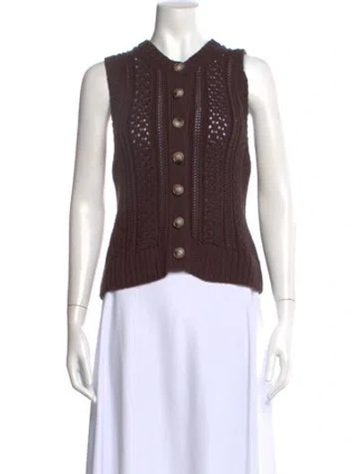 Pre-owned Me+em Crew Neck Sweater In Brown