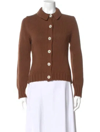 Pre-owned Me+em Crew Neck Sweater In Brown