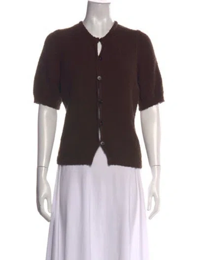 Pre-owned Me+em Crew Neck Sweater In Brown