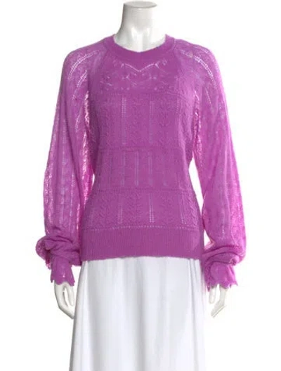 Pre-owned Me+em Crew Neck Sweater In Purple