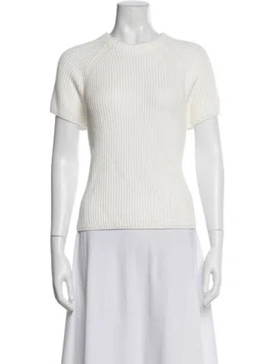 Pre-owned Me+em Crew Neck Sweater W/ Tags In White
