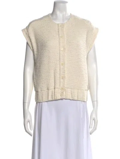 Pre-owned Me+em Crew Neck Sweater In White