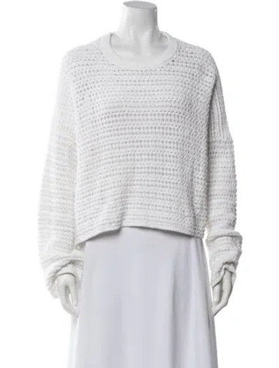 Pre-owned Me+em Crew Neck Sweater In White