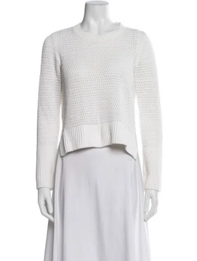 Pre-owned Me+em Crew Neck Sweater In White
