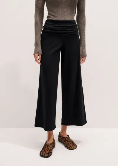 Me+em Crop Palazzo Pant Black