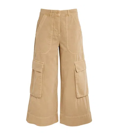 Me+em Cropped Cargo Trousers In Nude